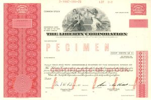Liberty Corporation - Stock Certificate